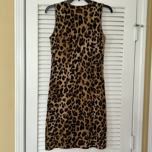 Amazing condition bodycon leopard sweater dress - Picture 3 of 5